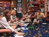 Cast Members listen while munchin'