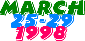 March 25-29 1998