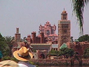 The Hollywood Tower Hotel seems to fit in with the Moroccoan pavilion.